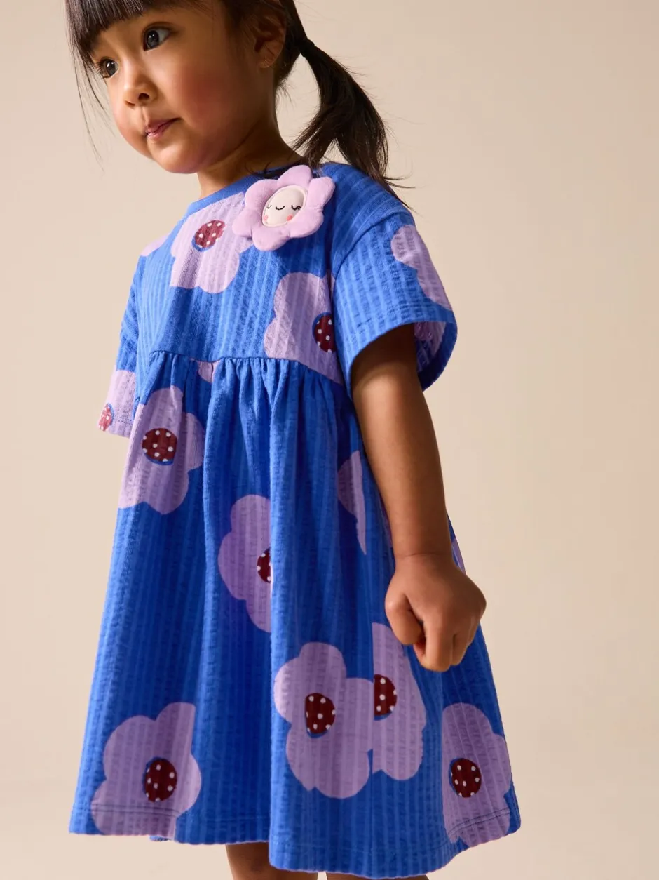 Jurken|Jurken*Next - Jersey Dress (3mths-7yrs) Blauw met bloemen