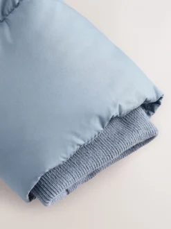 Jassen, Jacks En Kinderwagenpakjes|Jassen En Jacks|Next - Baby pufferjack (0mnd -2jr) Blauw met capuchon