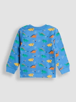 Pyjama's|Jojo Maman Bébé - Mix And Match 2 Pack Pyjamas Blauw met dinosaurus
