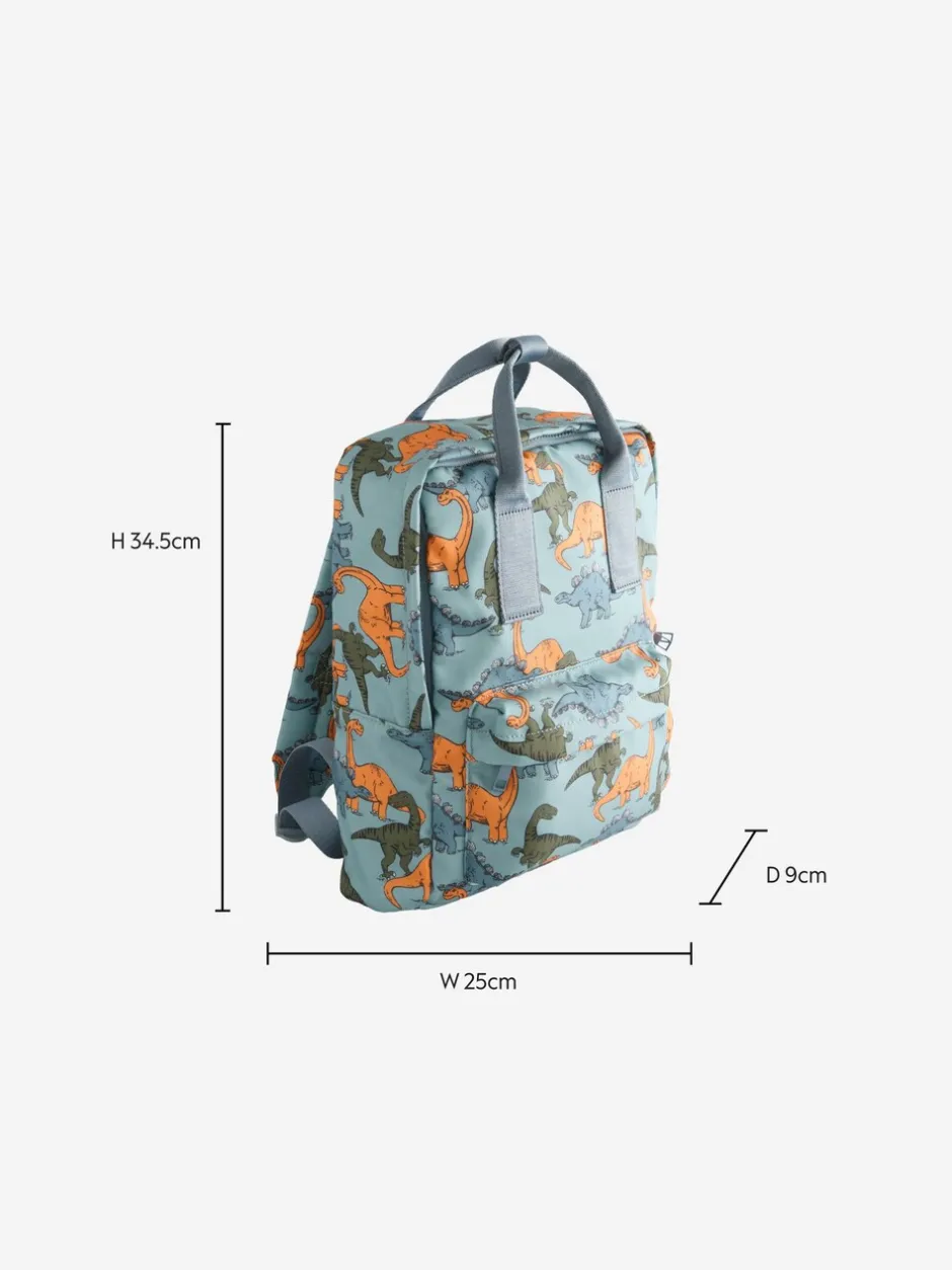 Tassen|Next - Rugzak Blauw met dinosaurus