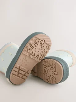 Laarzen|Next Blauw met eend - Neoprene Lined Cuff Wellies