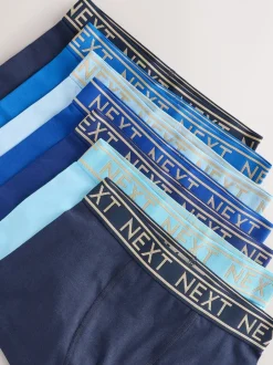 Ondergoed*Next Blauw met goudkleurige tailleband - Verpakking van 7 trunks (2-16jr)