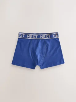 Ondergoed*Next Blauw met goudkleurige tailleband - Verpakking van 7 trunks (2-16jr)
