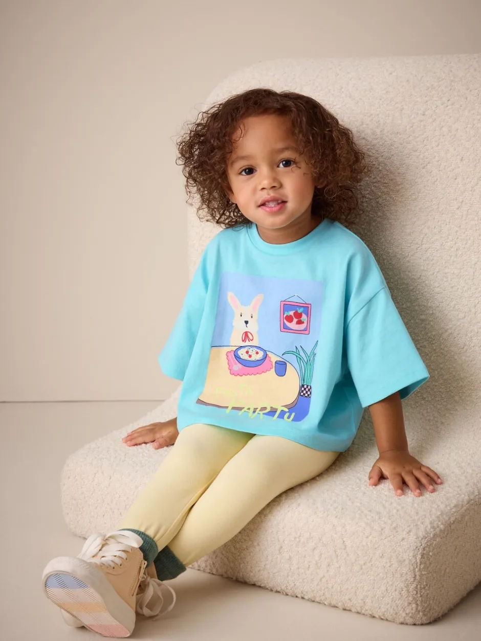T-Shirts|Next - T-shirt met korte mouwen (3 mnd-7 jr) Blauw met hond