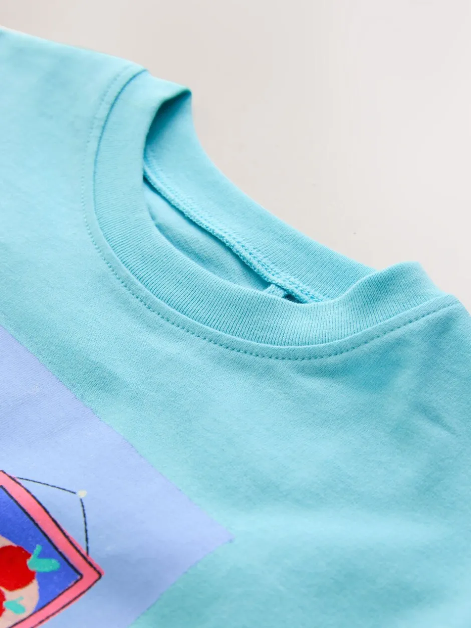 T-Shirts|Next - T-shirt met korte mouwen (3 mnd-7 jr) Blauw met hond