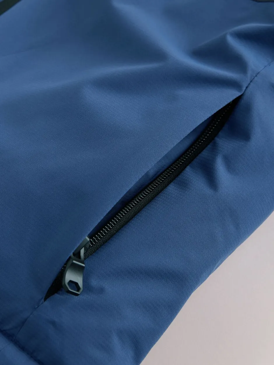 Schoolkleding|Jassen En Jacks*Next - Waterdichte gewatteerde binnenjas (3-16jr) Blauw met kleurvlakken