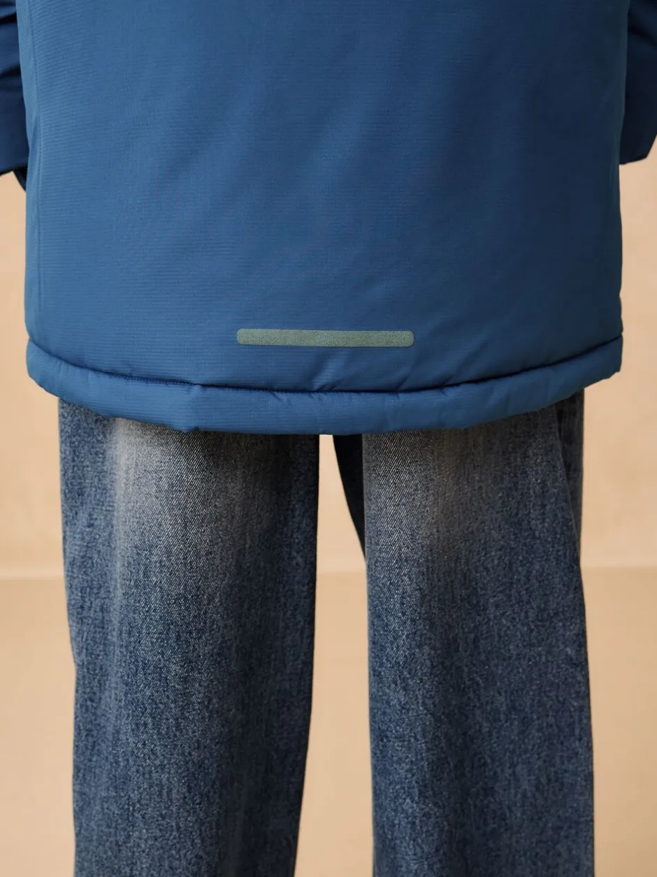 Schoolkleding|Jassen En Jacks*Next - Waterdichte gewatteerde binnenjas (3-16jr) Blauw met kleurvlakken