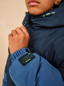 Schoolkleding|Jassen En Jacks*Next - Waterdichte gewatteerde binnenjas (3-16jr) Blauw met kleurvlakken
