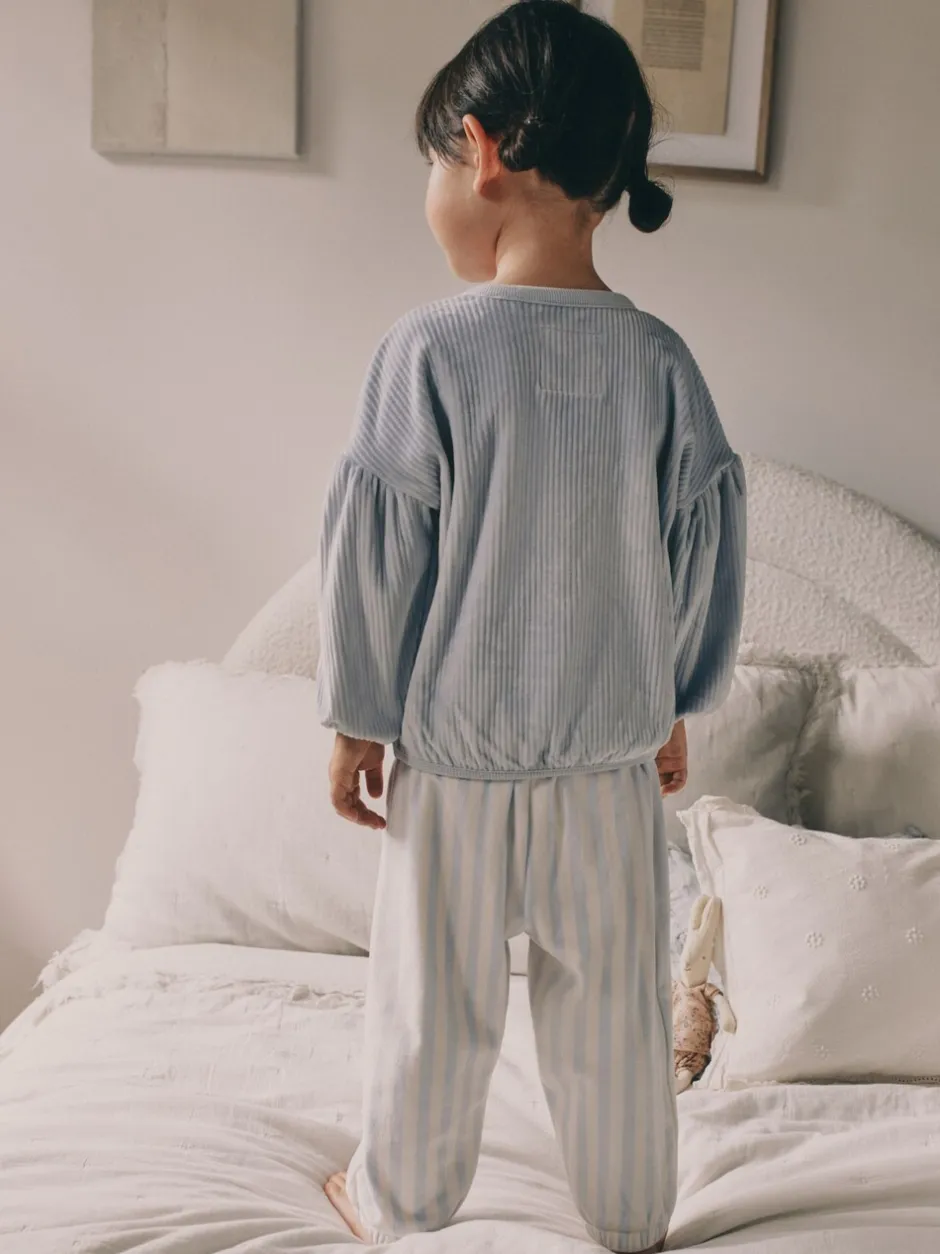 Nachtkleding En Pyjama's|Pyjama's|Next - Behaaglijke fleece pyjama (9 mnd-10 jr) Blauw met muis