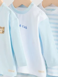 Tops|Sets En Outfits|Next - Baby Top & Leggings 6 Piece Set (0mths-3yrs) Blauw met safariprint