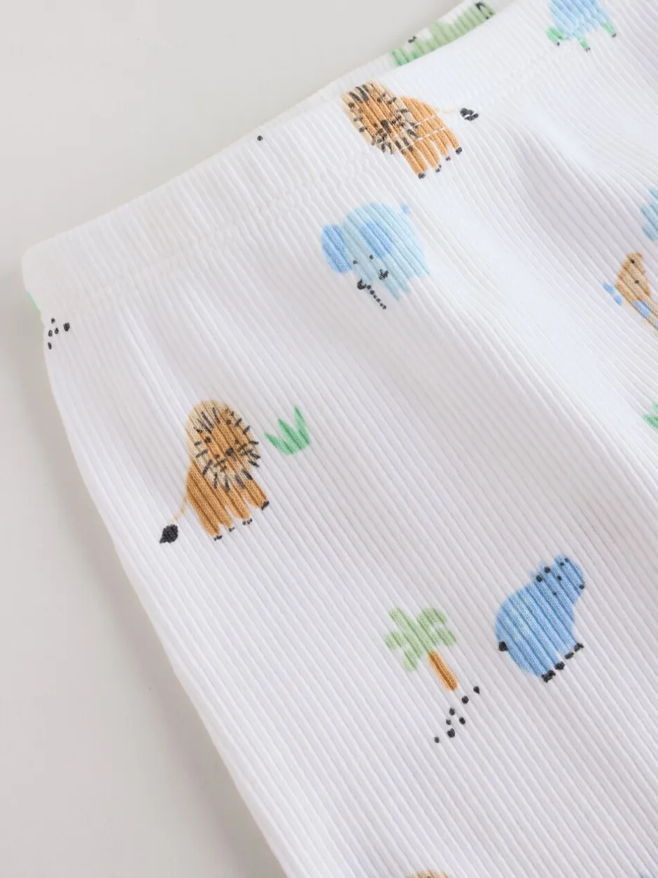 Tops|Sets En Outfits|Next - Baby Top & Leggings 6 Piece Set (0mths-3yrs) Blauw met safariprint