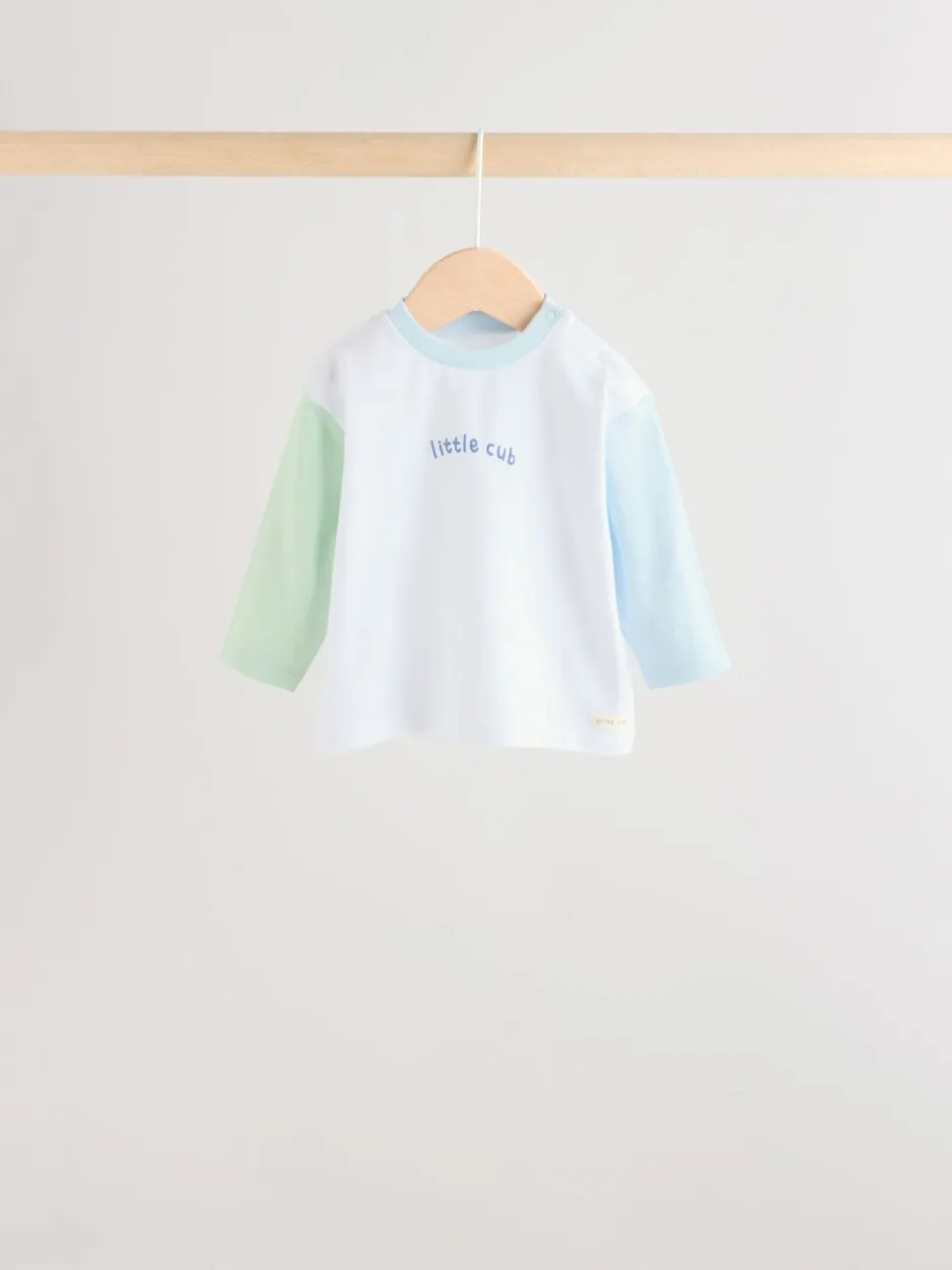Tops|Sets En Outfits|Next - Baby Top & Leggings 6 Piece Set (0mths-3yrs) Blauw met safariprint