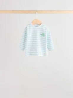 Tops|Sets En Outfits|Next - Baby Top & Leggings 6 Piece Set (0mths-3yrs) Blauw met safariprint