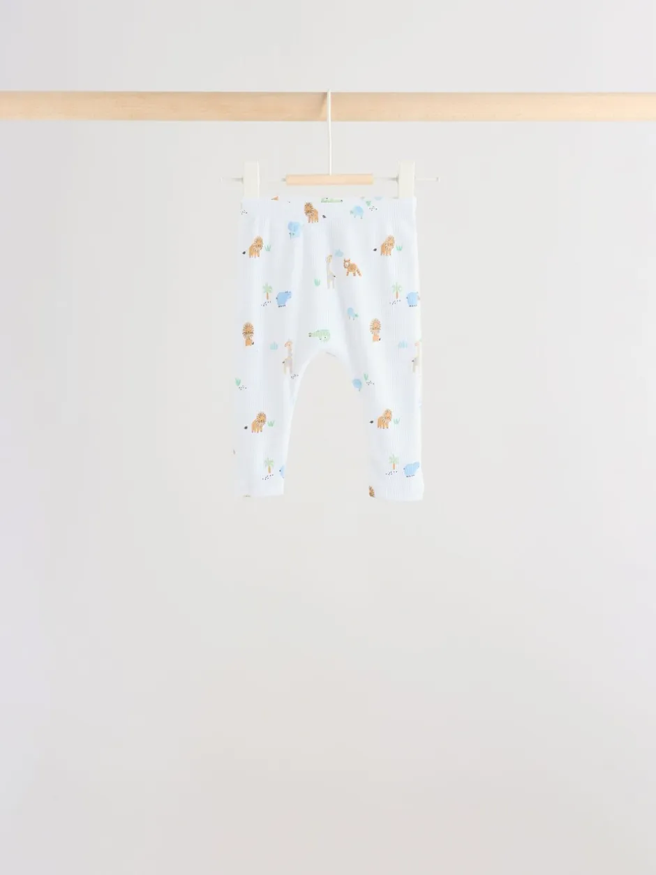 Tops|Sets En Outfits|Next - Baby Top & Leggings 6 Piece Set (0mths-3yrs) Blauw met safariprint