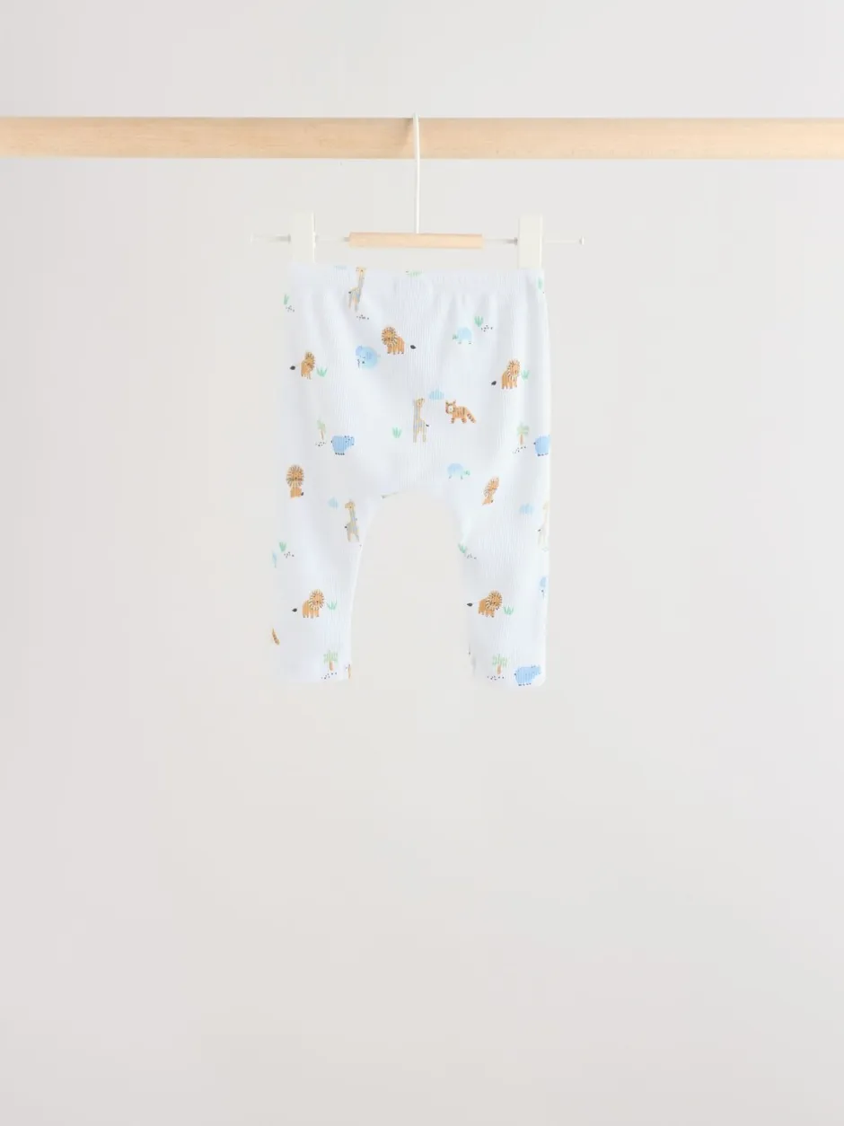 Tops|Sets En Outfits|Next - Baby Top & Leggings 6 Piece Set (0mths-3yrs) Blauw met safariprint
