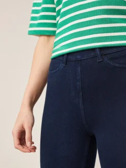Leggings En Joggingbroeken*Next Blauw met wassing - Cropped denim jersey legging