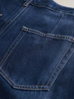 Jeans*Next - N. Premium Palazzo-jeans met wijde pijpen Blauw met wassing