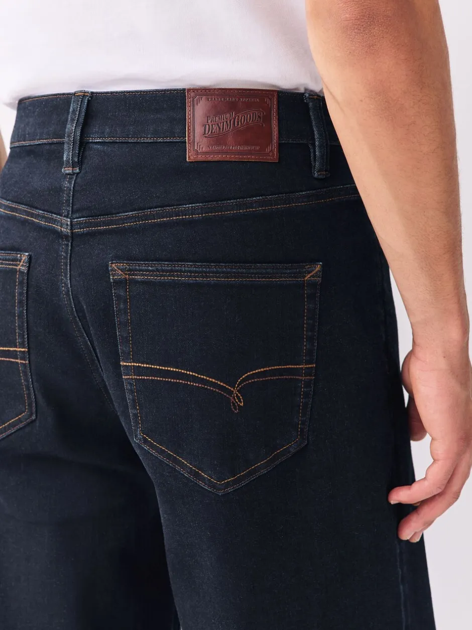 Jeans|Next - Relaxed fit - Motionflex jeans Blauw met wassing