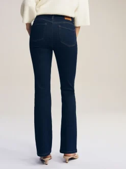 Jeans*Next Blauw met wassing - Superzachte bootcut-jeans