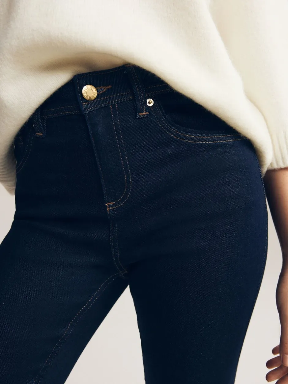 Jeans*Next Blauw met wassing - Superzachte bootcut-jeans