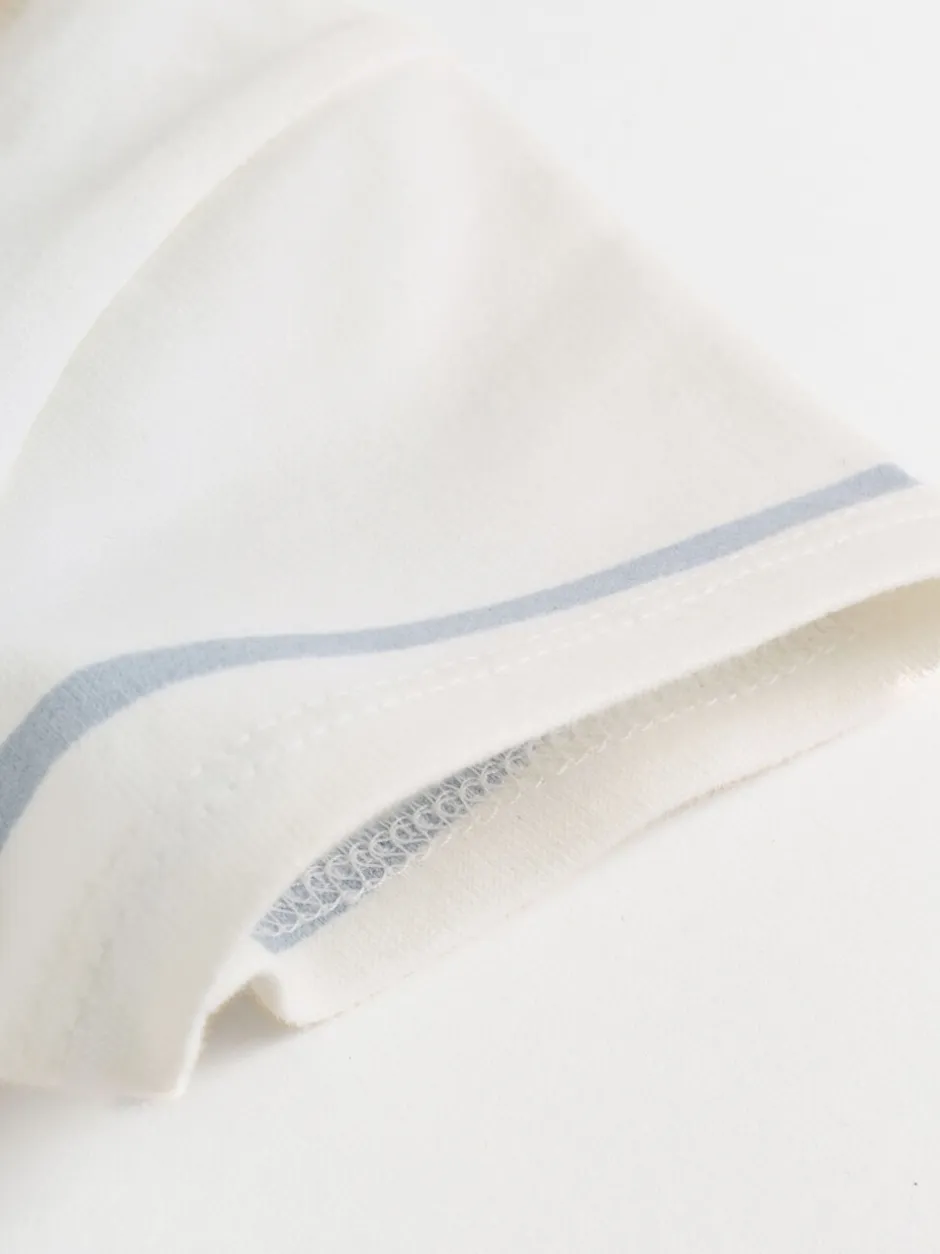 Rompertjes En Tuinbroeken|Next - Verpakking van 2 jersey babyrompertjes Blauw met wit gestreept