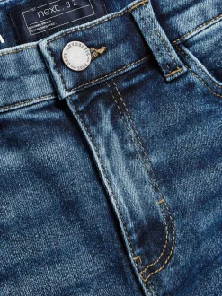 Jeans|Next Blauw met zuurwassing - Stretchjeans (3-17jr)