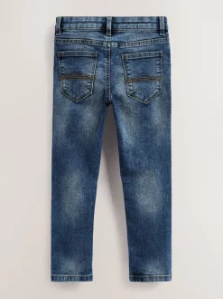Jeans*Next Blauw met zuurwassing - Stretchjeans (3-17jr)