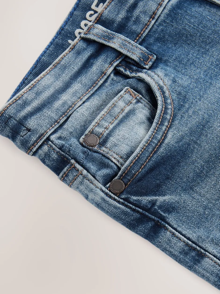 Jeans|Next Blauw met zuurwassing - Stretchjeans (3-17jr)