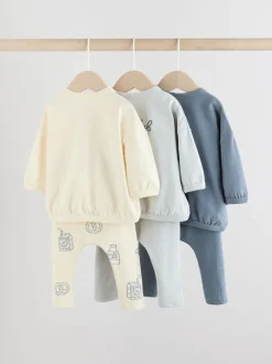 Tops|Sets En Combisets|Next Blauw Milk Club - Tops en Leggings 6 -delige babyset (0mnd-3jr)