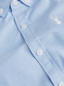 Shirts|Next Blauw wit - Oxford overhemd (3-16 jr)