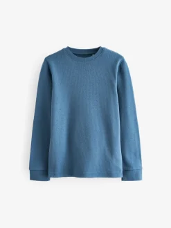 Ondergoed|Schoolkleding|Next Blauw/blauwgroen - 2 -pack thermische tops met lange mouwen (2-16jr)