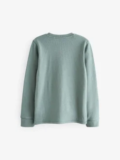 Ondergoed|Schoolkleding|Next Blauw/blauwgroen - 2 -pack thermische tops met lange mouwen (2-16jr)