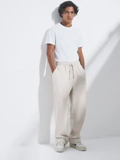Loungewear|Joggingbroeken*The Set - 4 Pack Joggingbroeken met wijde pijpen Blauw/bruin