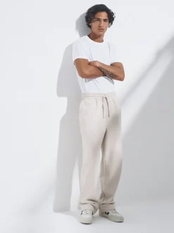 Loungewear|Joggingbroeken*The Set - 4 Pack Joggingbroeken met wijde pijpen Blauw/bruin