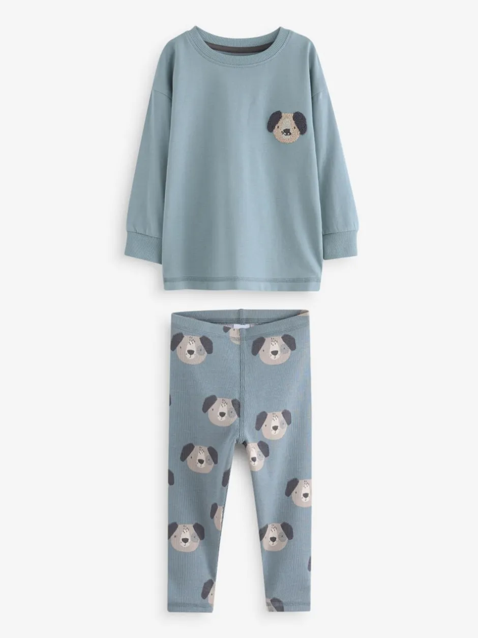 Pyjama's|Nachtkleding En Pyjama's|Next Blauw/bruin/kakigroen dierenprint - Verpakking van 3 knusse pyjama's (9mnd-8jr)