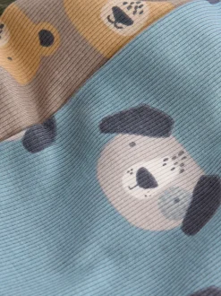 Pyjama's|Nachtkleding En Pyjama's|Next Blauw/bruin/kakigroen dierenprint - Verpakking van 3 knusse pyjama's (9mnd-8jr)
