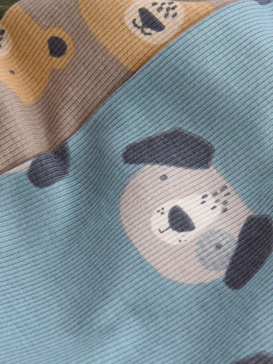 Pyjama's|Nachtkleding En Pyjama's|Next Blauw/bruin/kakigroen dierenprint - Verpakking van 3 knusse pyjama's (9mnd-8jr)