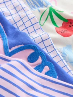 Tops|Sets En Outfits*Next - Top & Cycle Shorts Set 2 Pack (3mths-7yrs) Blauw/crèmekleurig