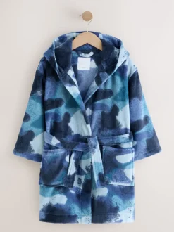 Kamerjassen|Nachtkleding En Pyjama's*Next - Damesbadjas (3-16jaar) Blauwe camouflage spray