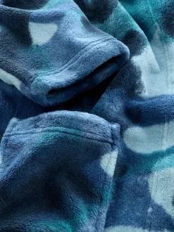 Kamerjassen|Nachtkleding En Pyjama's*Next - Damesbadjas (3-16jaar) Blauwe camouflage spray