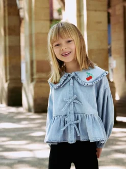 Overhemden En Blouses*Next Blauwe denim - Blouse met lange mouwen en kraag (3-16jr)