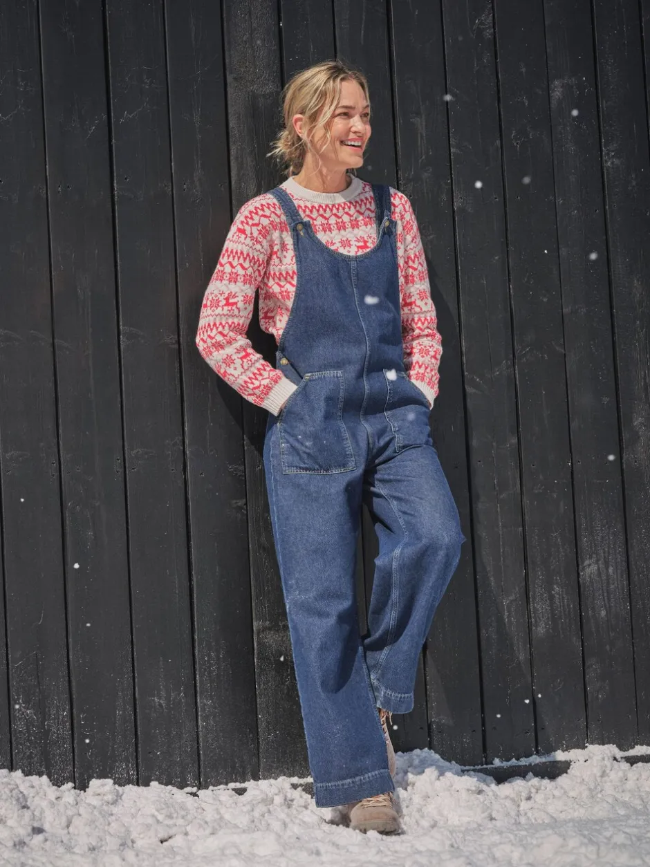 Jumpsuits En Playsuits*Fat Face - FatFace Dungaree Blauwe denim