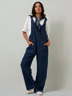 Jumpsuits En Playsuits*Fat Face - FatFace Dungaree Blauwe denim