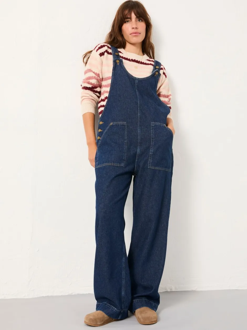 Jumpsuits En Playsuits*Fat Face - FatFace Dungaree Blauwe denim