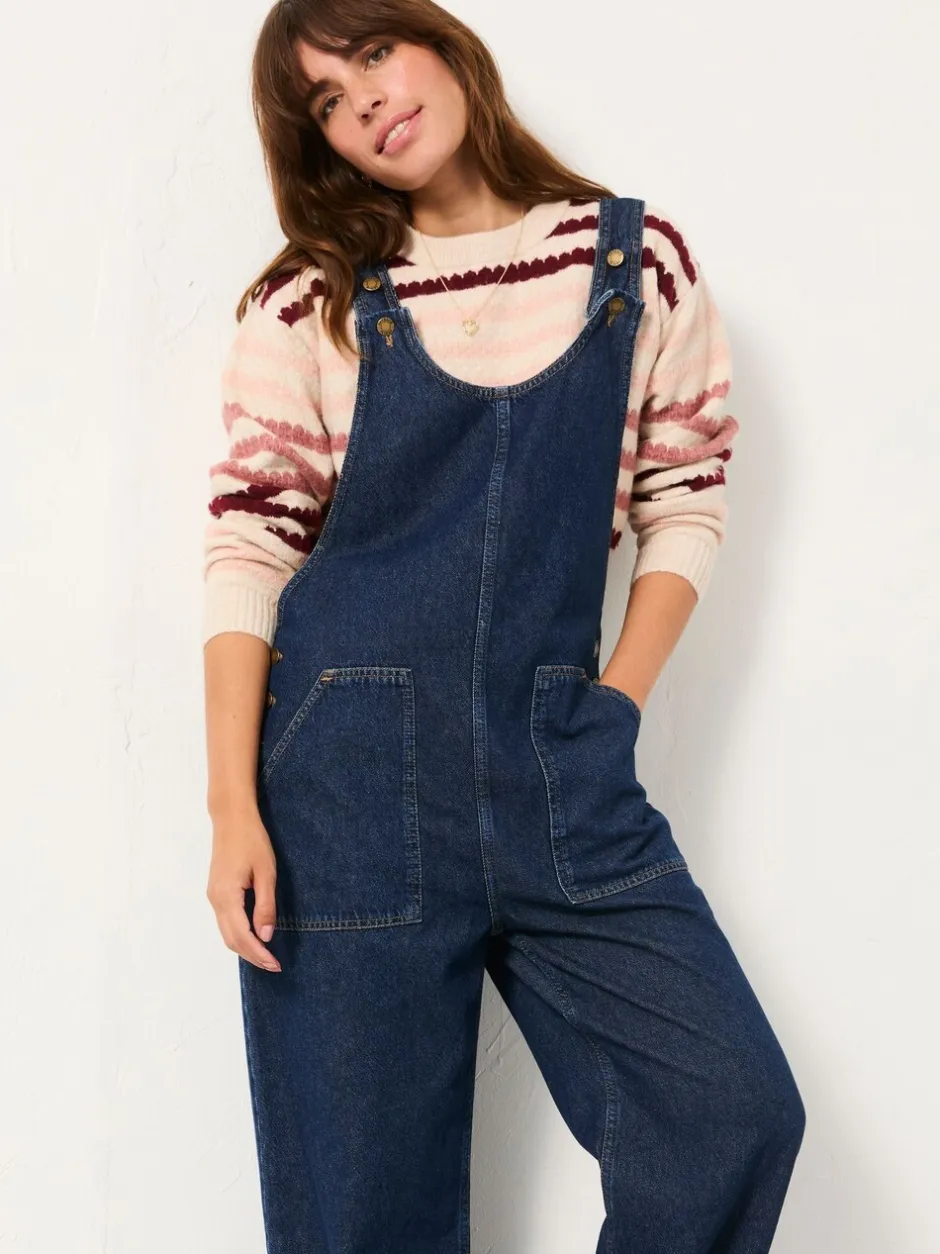 Jumpsuits En Playsuits*Fat Face - FatFace Dungaree Blauwe denim