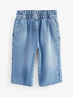 Jeans En Joggingbroeken|Jeans*Next - Jeans met wijde pijpen (3 mnd-7 jr) Blauwe denim