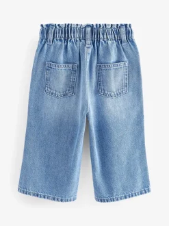 Jeans En Joggingbroeken|Jeans*Next - Jeans met wijde pijpen (3 mnd-7 jr) Blauwe denim