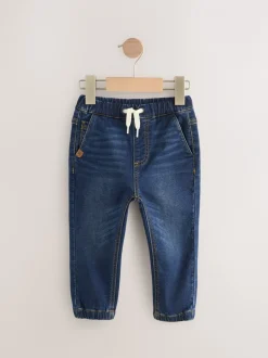 Jeans En Joggingbroeken|Jeans*Next Blauwe denim - Jogger-jeans met comfortabele stretch 2 -pak (3mnd-7jr)
