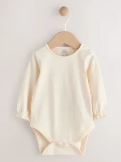 Tuinbroeken|Next Blauwe geborduurde Denim - Babyset van bodysuit met lange mouwen & bretelbroek (0mnd -2jr)