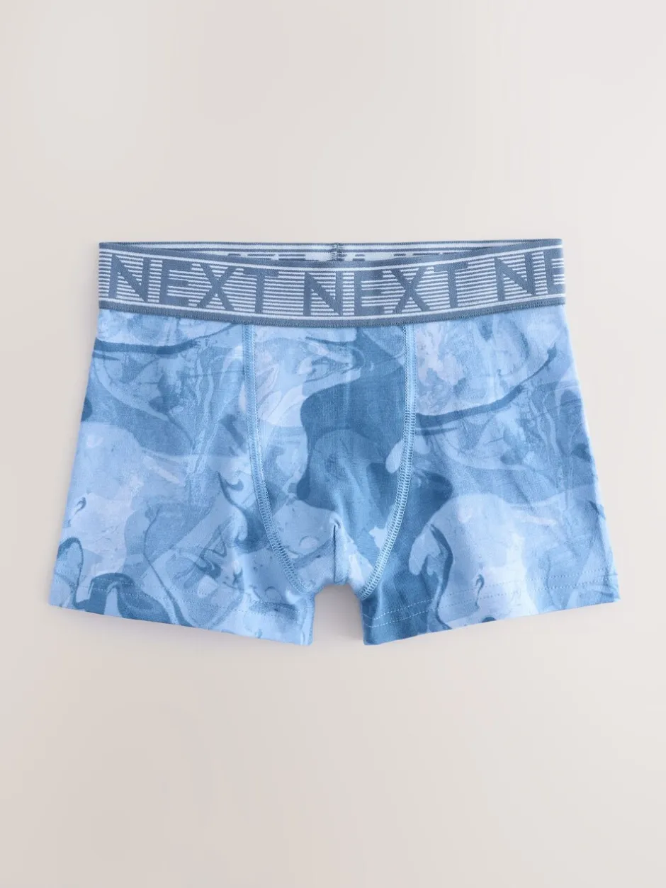 Ondergoed*Next - Verpakking van 5 boxers (2-16jr) Blauwe marmerprint
